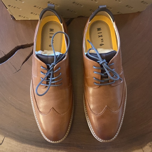 Mix No. 6 Men's Cognac Oxford Shoes/ Size 13M/ NWT - Picture 3 of 7
